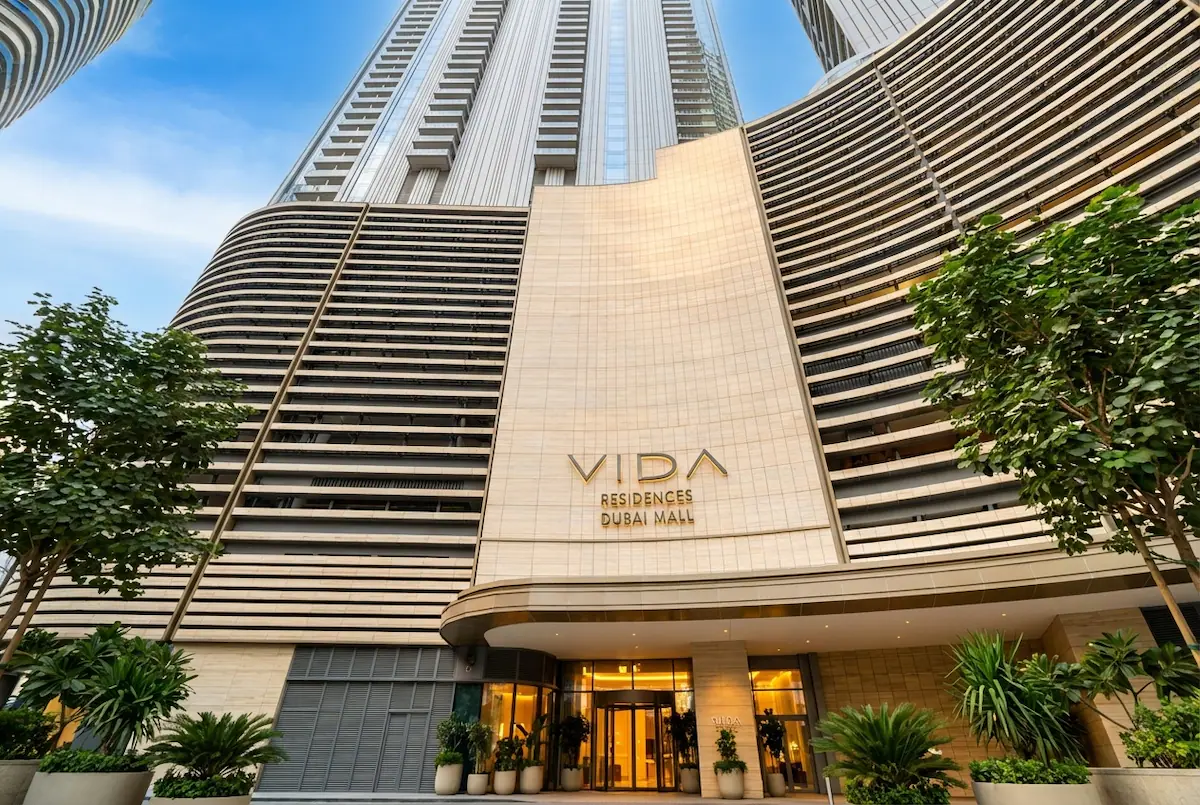 Entrance of Vida Residences Dubai Mall